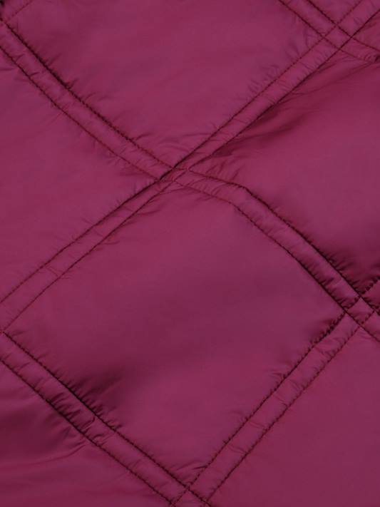 flwrdwn prošívaná bunda bez límce R6FH649 švestkově fialová oblečení Pangaia děti