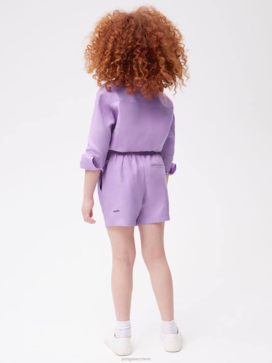 plátěné šortky z aloe R6FH614 orchidej fialová oblečení Pangaia děti