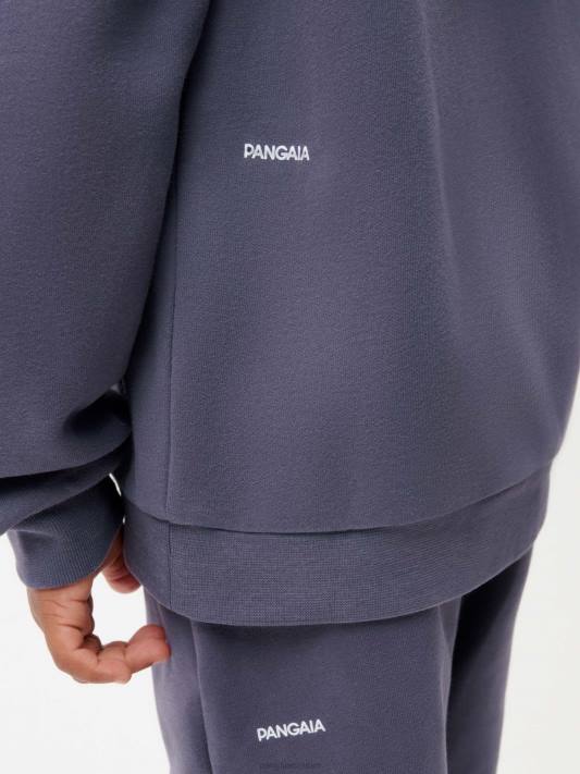 Mikina s kapucí 365 R6FH539 břidlicově modrá oblečení Pangaia děti