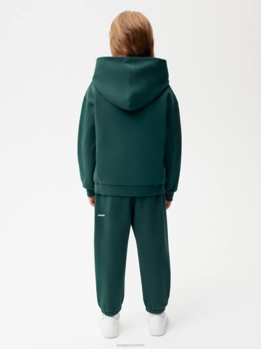 Mikina s kapucí 365 R6FH549 olistění zelené oblečení Pangaia děti