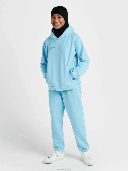 Mikina s kapucí 365 R6FH555 nebeská modrá oblečení Pangaia děti