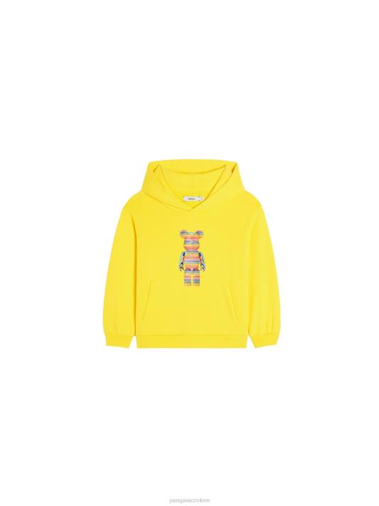 x haroshi be@rbrick mikina s kapucí R6FH562 šafránově žlutá oblečení Pangaia děti