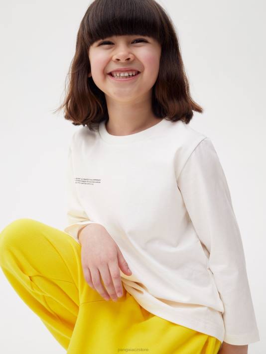 Tričko 365 s dlouhým rukávem R6FH598 špinavě bílá oblečení Pangaia děti