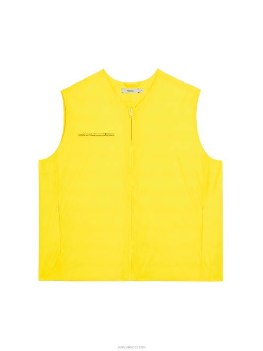 flwrdwn lite puffer vesta R6FH535 šafránově žlutá oblečení Pangaia muži