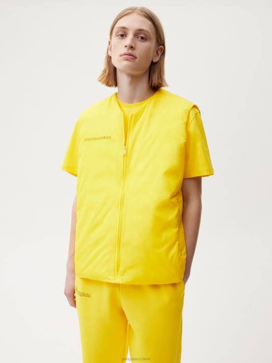 flwrdwn lite puffer vesta R6FH535 šafránově žlutá oblečení Pangaia muži