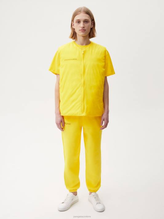 flwrdwn lite puffer vesta R6FH535 šafránově žlutá oblečení Pangaia muži