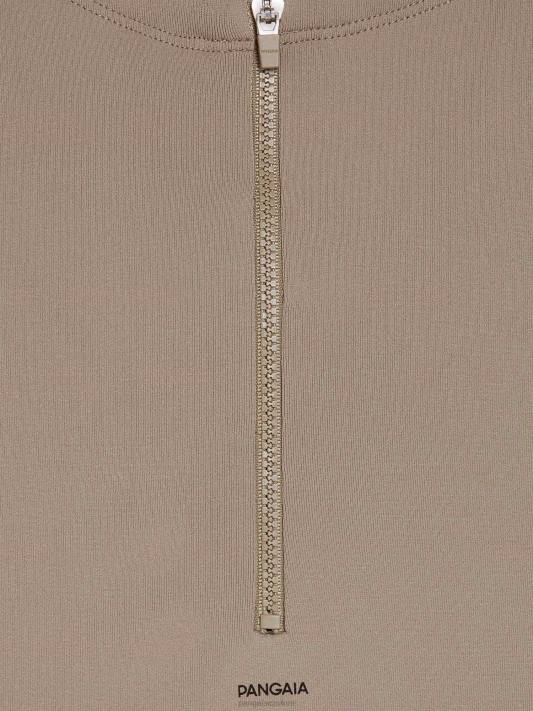 motion x zip s dlouhým rukávem R6FH516 taupe oblečení Pangaia muži