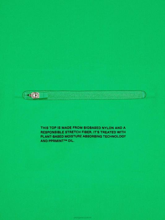 motion x zip s dlouhým rukávem R6FH524 nefritově zelená oblečení Pangaia muži