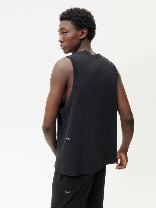 tílko z recyklované bavlny R6FH512 Černá oblečení Pangaia muži