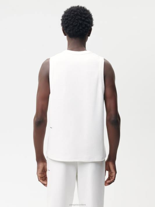 tílko z recyklované bavlny R6FH523 špinavě bílá oblečení Pangaia muži