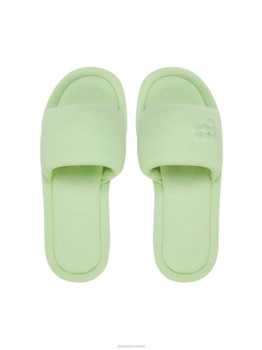 žerzejové pantofle R6FH427 pistácie obuv Pangaia unisex