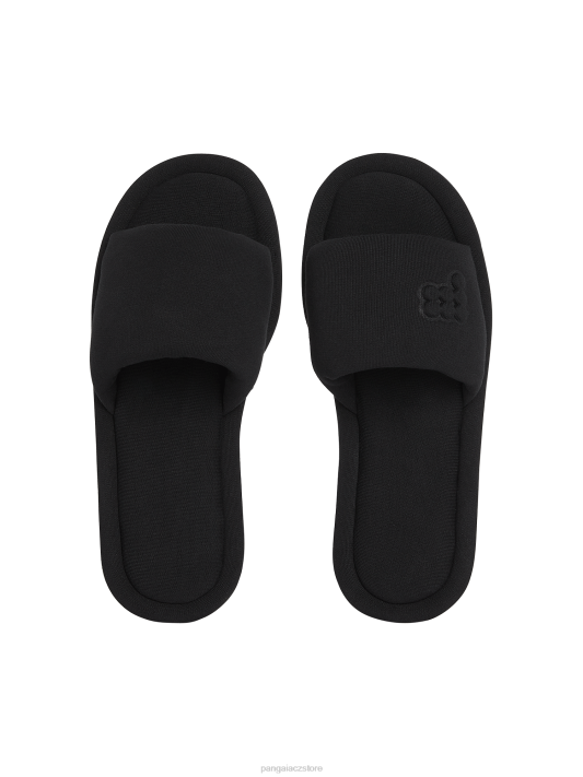 žerzejové pantofle R6FH432 Černá obuv Pangaia unisex