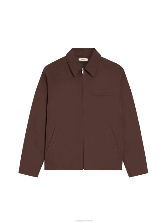 bunda harrington z organické bavlny R6FH475 kaštanově hnědá oblečení Pangaia ženy