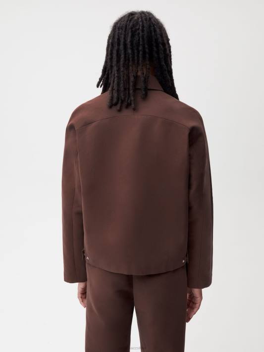 bunda harrington z organické bavlny R6FH475 kaštanově hnědá oblečení Pangaia ženy