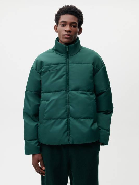 flwrdwn bomber bunda R6FH465 olistění zelené oblečení Pangaia ženy