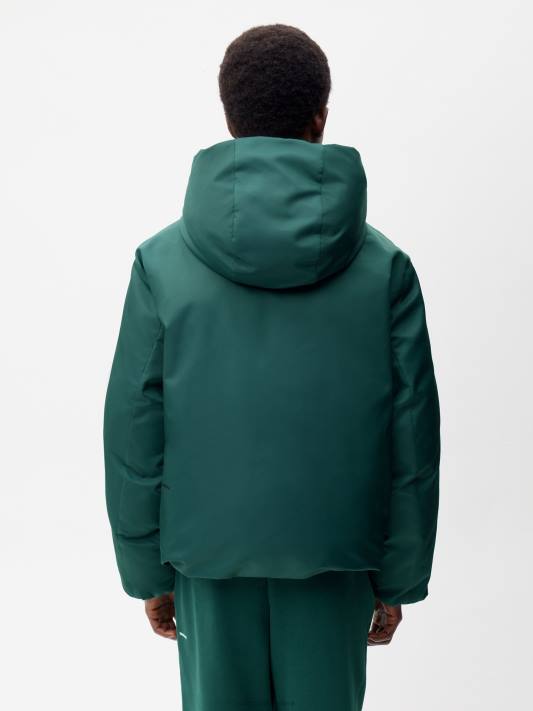 flwrdwn oboustranná bunda R6FH461 olistění zelené/měděně hnědé oblečení Pangaia ženy