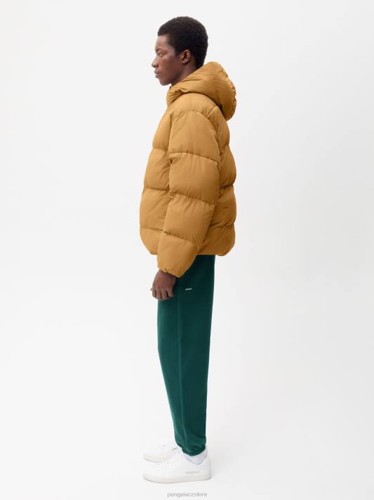 flwrdwn oboustranná bunda R6FH461 olistění zelené/měděně hnědé oblečení Pangaia ženy