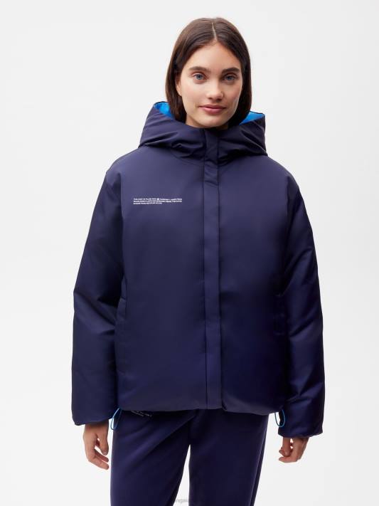 flwrdwn oboustranná bunda R6FH463 námořnická modř/kobaltová modř oblečení Pangaia ženy