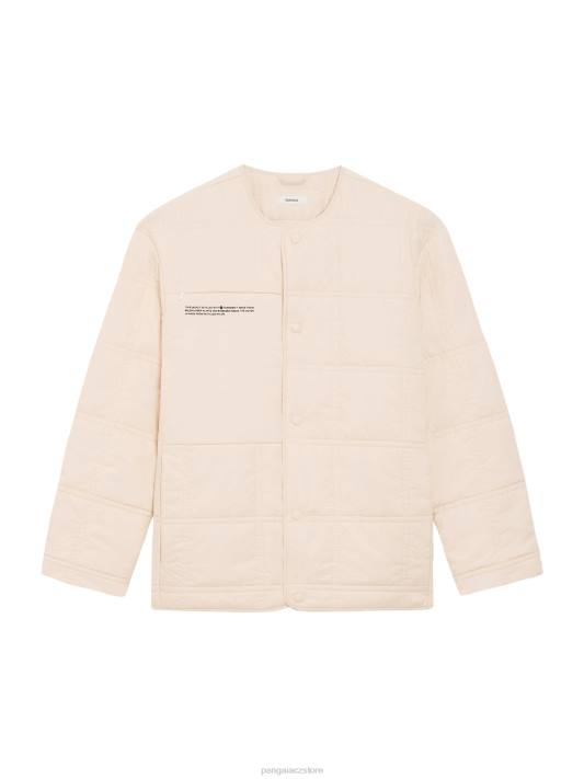 flwrdwn prošívaná bunda bez límce R6FH483 písek oblečení Pangaia ženy