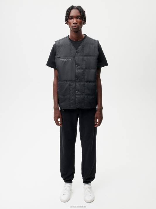 flwrdwn prošívaná vesta R6FH478 Černá oblečení Pangaia ženy