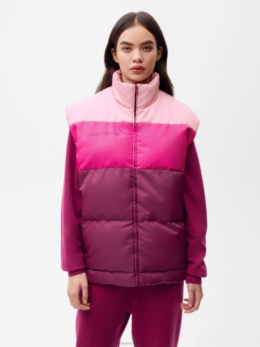 flwrdwn vesta R6FH443 švestkově fialová oblečení Pangaia ženy