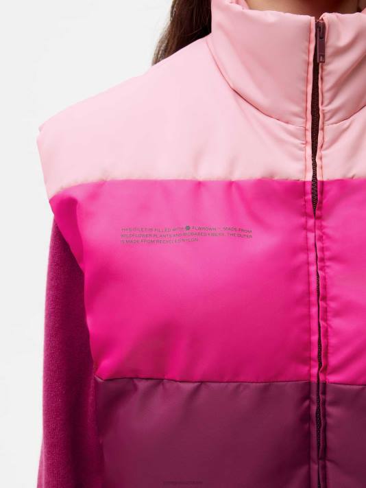 flwrdwn vesta R6FH443 švestkově fialová oblečení Pangaia ženy