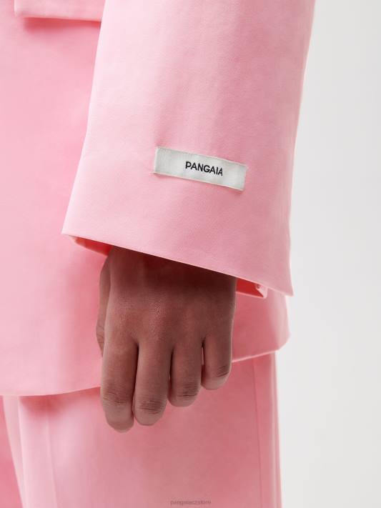 oversized sako z organické bavlny R6FH466 sakura růžová oblečení Pangaia ženy