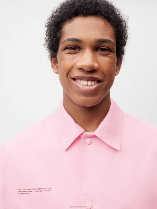 trenčkot z organické bavlny R6FH486 sakura růžová oblečení Pangaia ženy