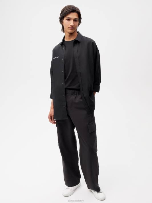 Cargo kalhoty ze směsi organické bavlny R6FH374 Černá oblečení Pangaia ženy