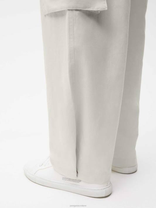 Cargo kalhoty ze směsi organické bavlny R6FH387 vápenec oblečení Pangaia ženy