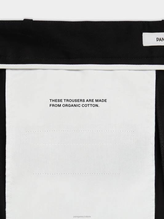 kalhoty na míru z organické bavlny R6FH376 Černá oblečení Pangaia ženy