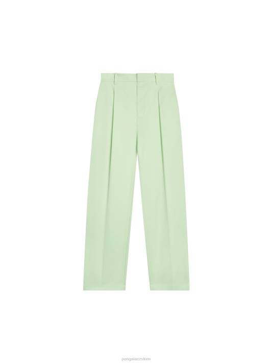 kalhoty na míru z organické bavlny R6FH380 pistácie oblečení Pangaia ženy