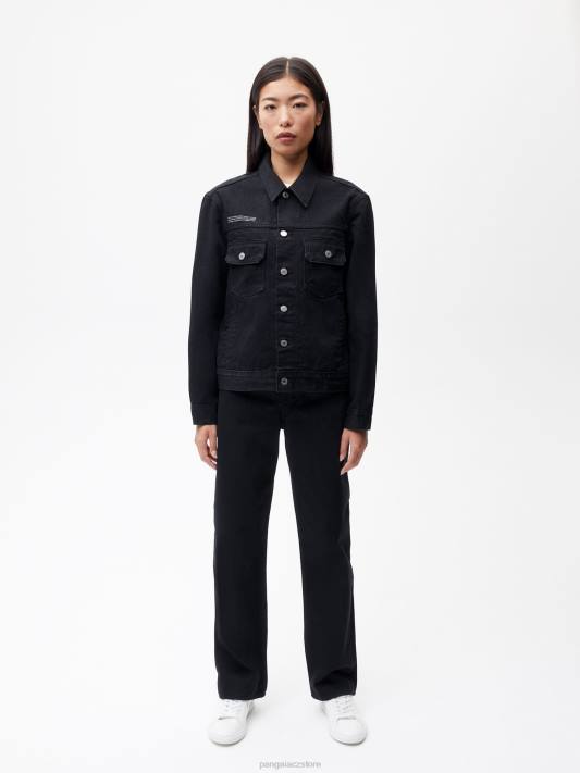 kopřivová džínovina high-rise džíny R6FH377 Černá oblečení Pangaia ženy