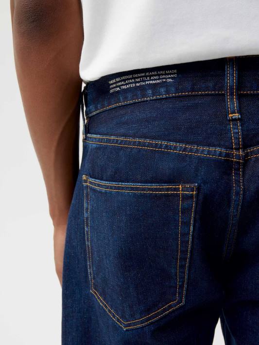 kopřivové džíny s rovnými nohama R6FH382 opláchnout umýt oblečení Pangaia ženy