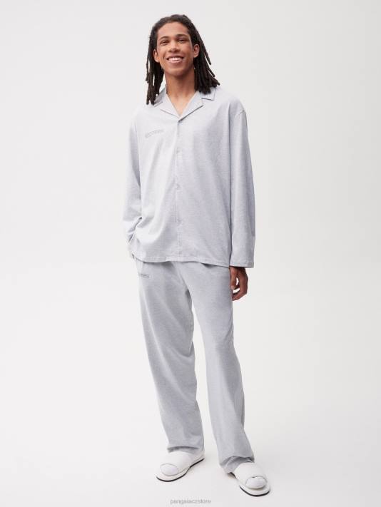 pyžamové kalhoty z organické bavlny s c-vláknem R6FH425 opuka šedá oblečení Pangaia ženy