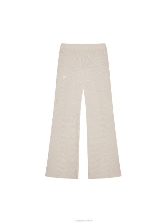 tepláky z recyklovaného kašmíru R6FH329 ovesné vločky oblečení Pangaia ženy