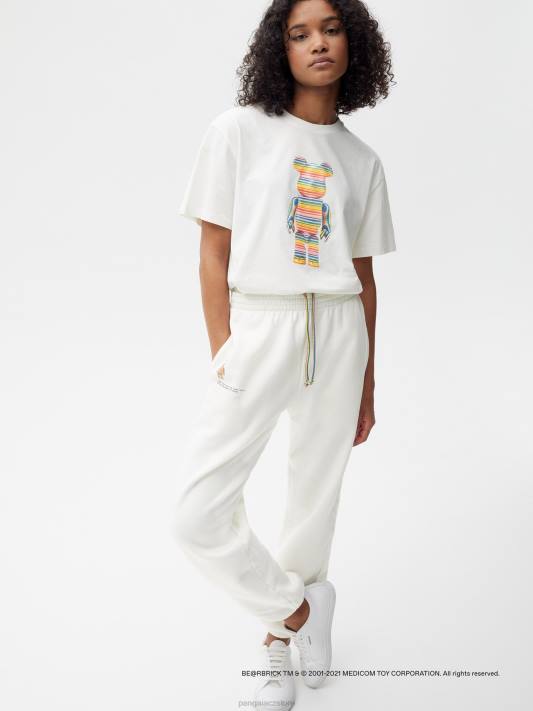 x haroshi be@rbrick tepláky z recyklované bavlny R6FH371 špinavě bílá oblečení Pangaia ženy