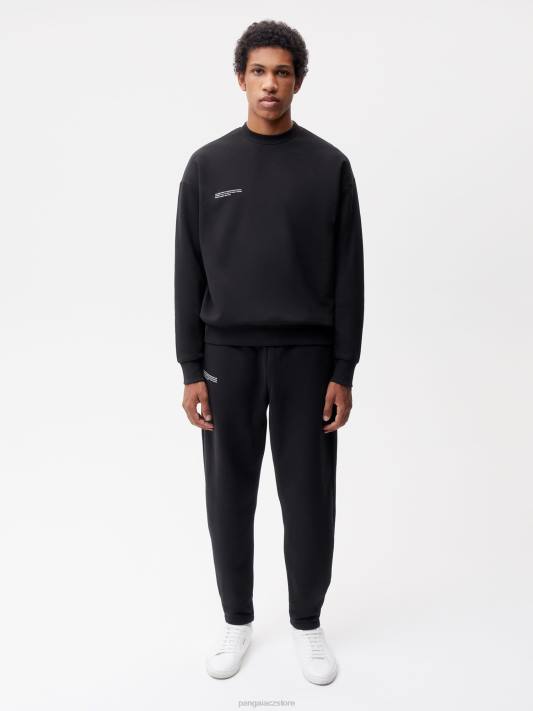 zužující se tepláky z recyklované bavlny R6FH345 Černá oblečení Pangaia ženy