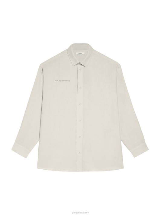 aloe plátěná košile s límečkem s dlouhým rukávem R6FH392 vápenec oblečení Pangaia ženy