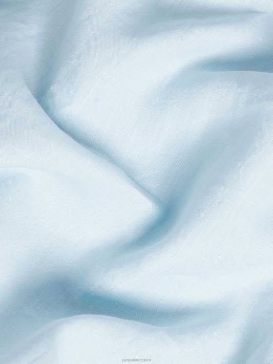 aloe plátěná košile s límečkem s dlouhým rukávem R6FH395 dětská modrá oblečení Pangaia ženy