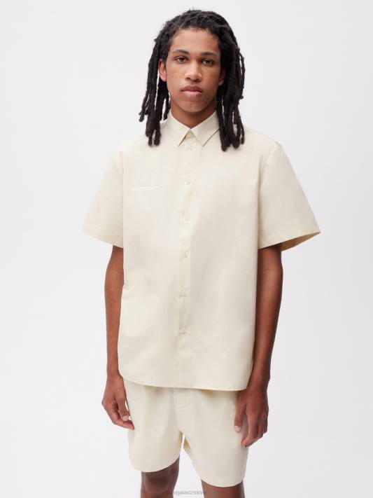 ananasová košile s krátkým rukávem R6FH394 květ černého bezu oblečení Pangaia ženy