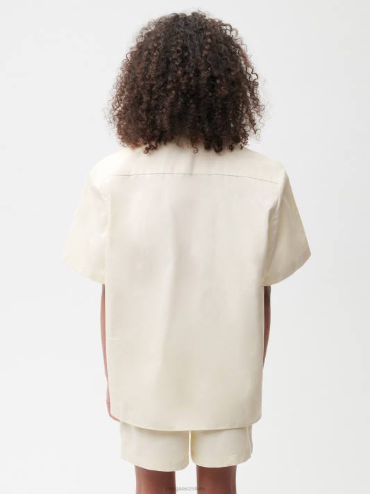 ananasová košile s krátkým rukávem R6FH394 květ černého bezu oblečení Pangaia ženy