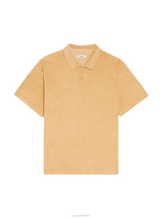 ručníkové polo tričko R6FH401 tmavý písek oblečení Pangaia ženy