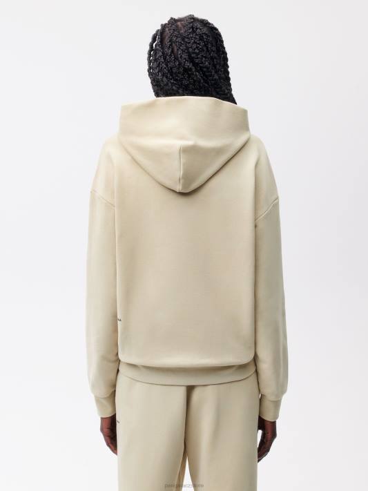 365 mikina s kapucí - Hazel amp R6FH24 maitake béžová oblečení Pangaia ženy