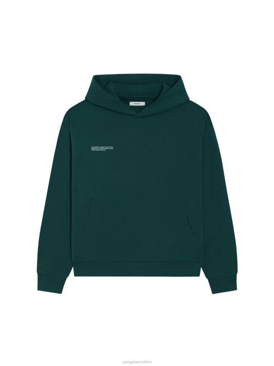 Mikina s kapucí 365 R6FH10 olistění zelené oblečení Pangaia ženy