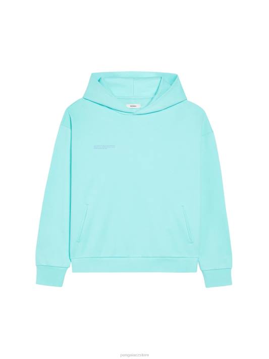 Mikina s kapucí 365 R6FH39 nefritová réva oblečení Pangaia ženy