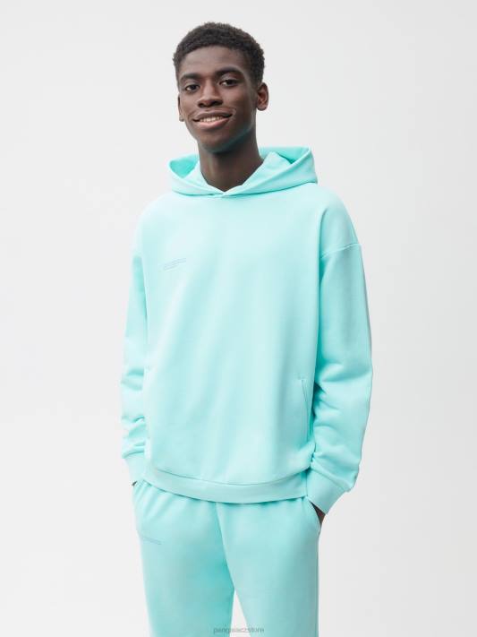 Mikina s kapucí 365 R6FH39 nefritová réva oblečení Pangaia ženy