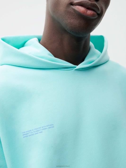 Mikina s kapucí 365 R6FH39 nefritová réva oblečení Pangaia ženy