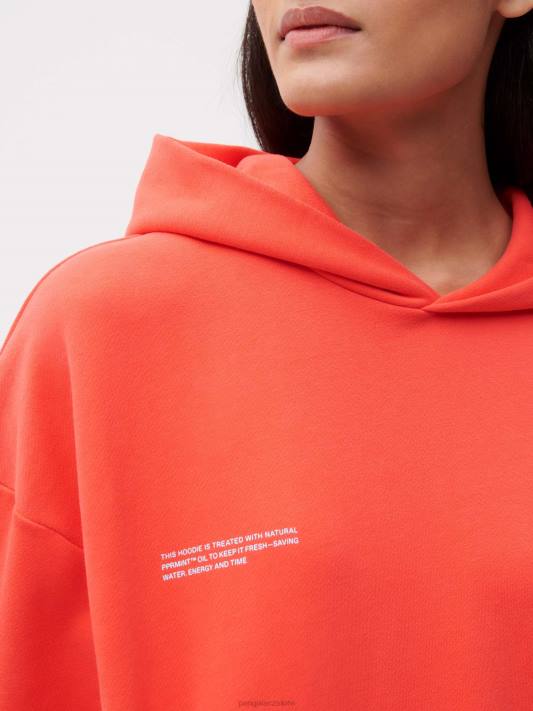 Mikina s kapucí 365 R6FH40 dračí ovoce červené oblečení Pangaia ženy