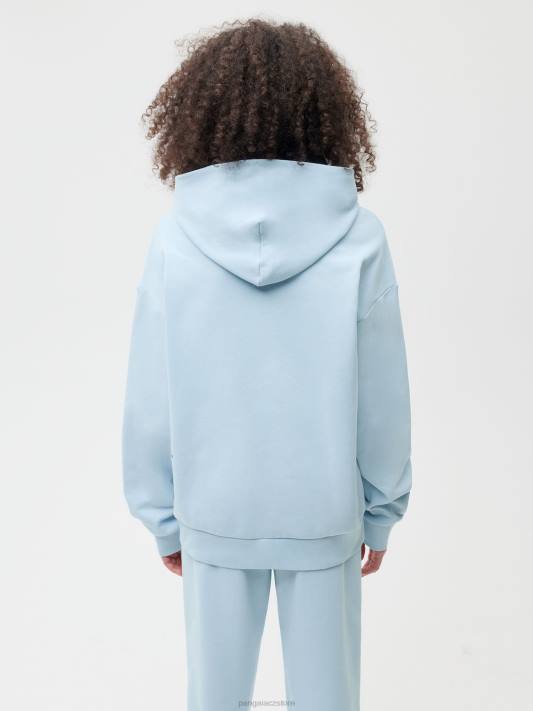 Mikina s kapucí 365 R6FH6 dětská modrá oblečení Pangaia ženy